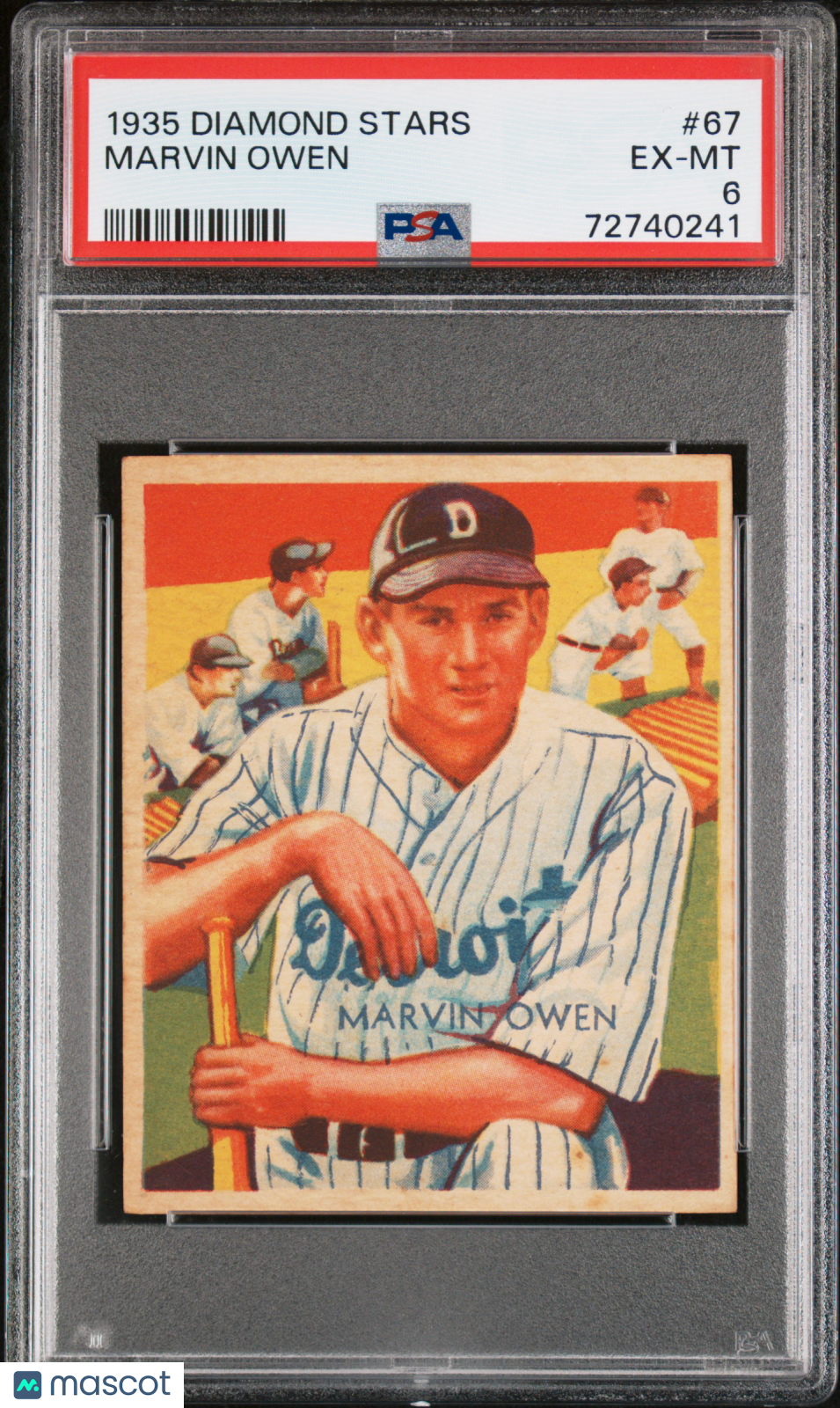 1935 Diamond Stars Marvin Owen #67 PSA 6