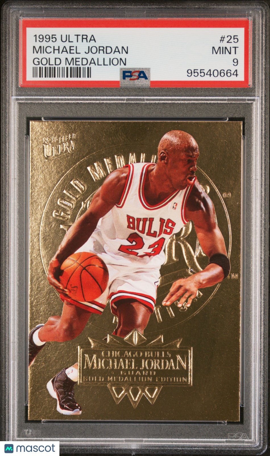1995 Ultra Michael Jordan #25 Gold Medallion PSA 9