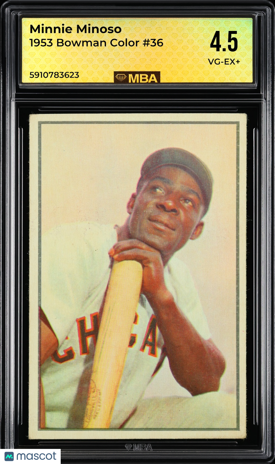 1953 Bowman Color Minnie Minoso #36 MBA 4.5