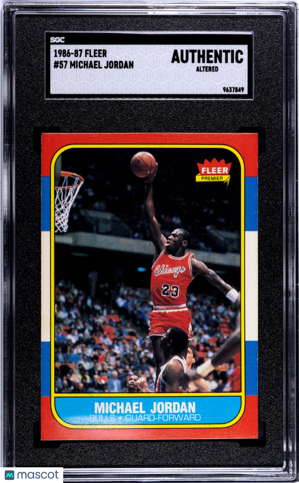 1986 Fleer Michael Jordan #57 SGC A