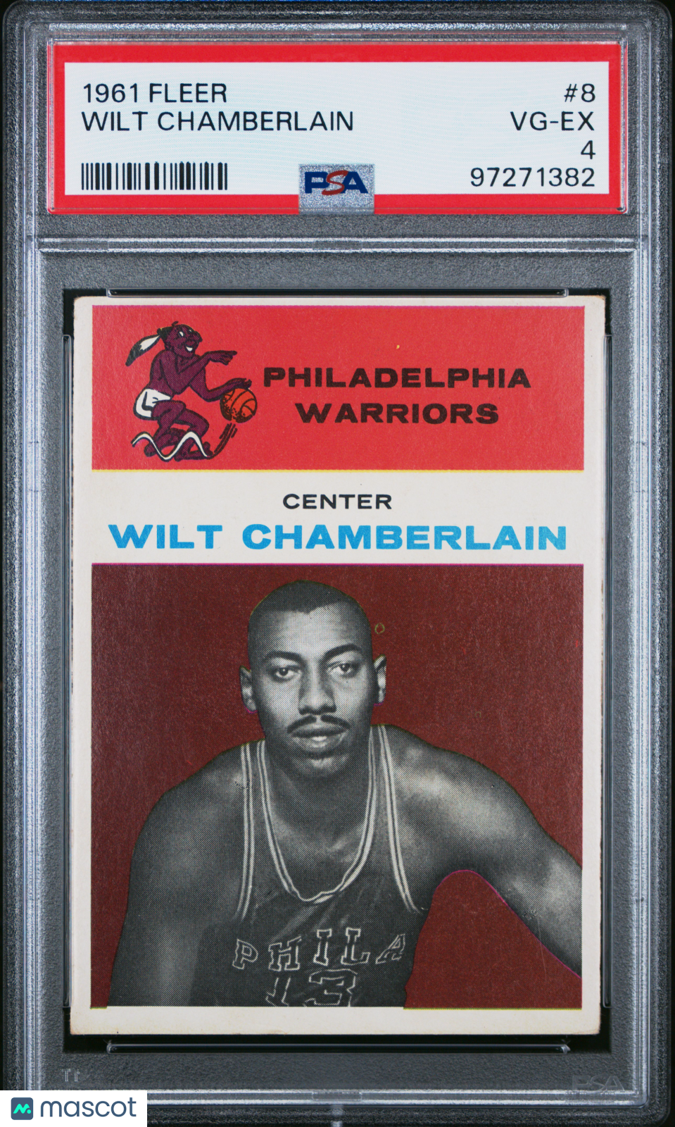 1961 Fleer Wilt Chamberlain #8 PSA 4