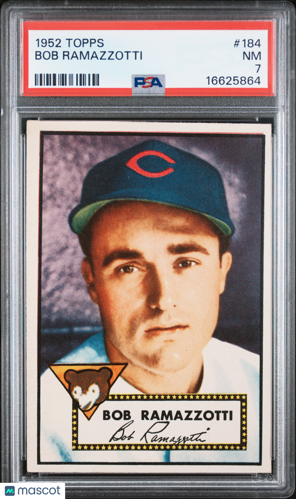 1952 Topps Bob Ramazzotti #184 PSA 7