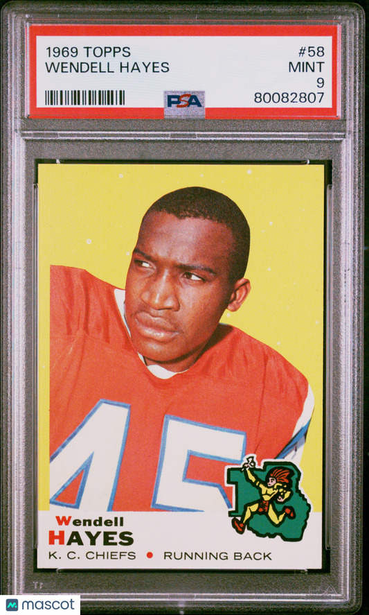 1969 Topps Wendell Hayes #58 PSA 9