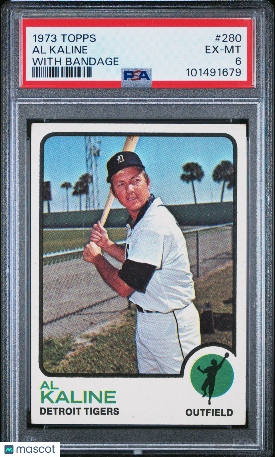 1973 Topps Al Kaline #280 With Bandage PSA 6