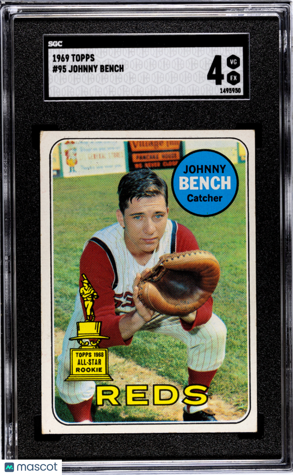 1969 Topps Johnny Bench #95 SGC 4
