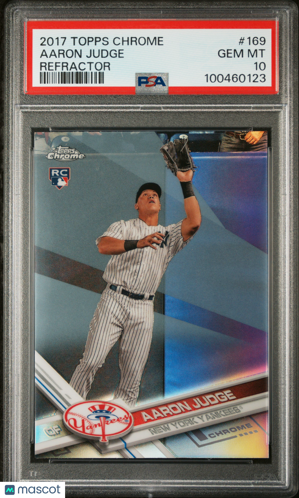 2017 Topps Chrome Aaron Judge #169 Refractor PSA 10