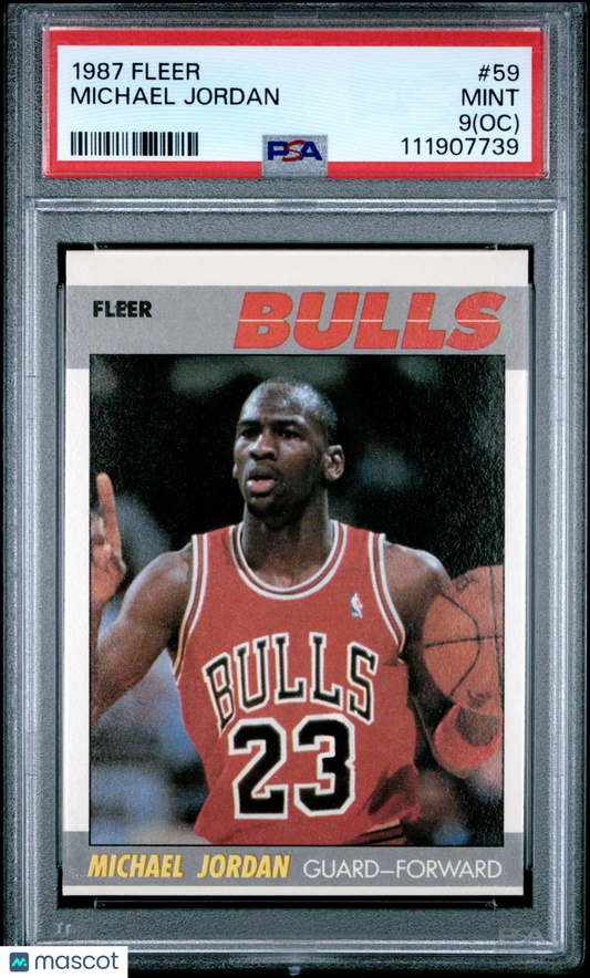 1987 Fleer Michael Jordan #59 PSA 9 Oc