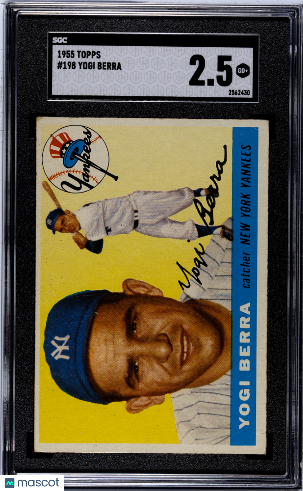 1955 Topps Yogi Berra #198 SGC 2.5