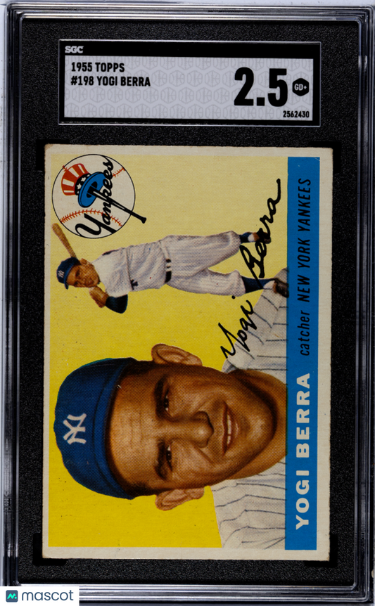 1955 Topps Yogi Berra #198 SGC 2.5