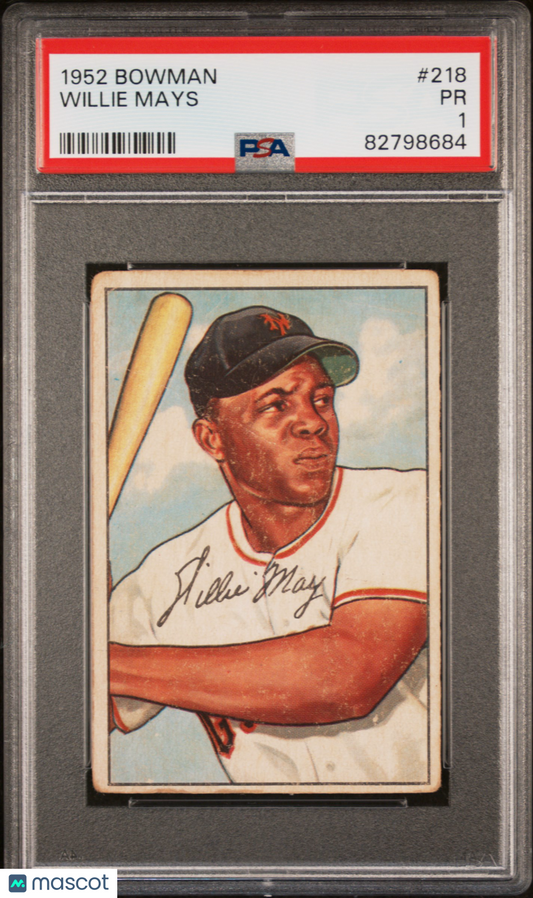 1952 Bowman Willie Mays #218 PSA 1