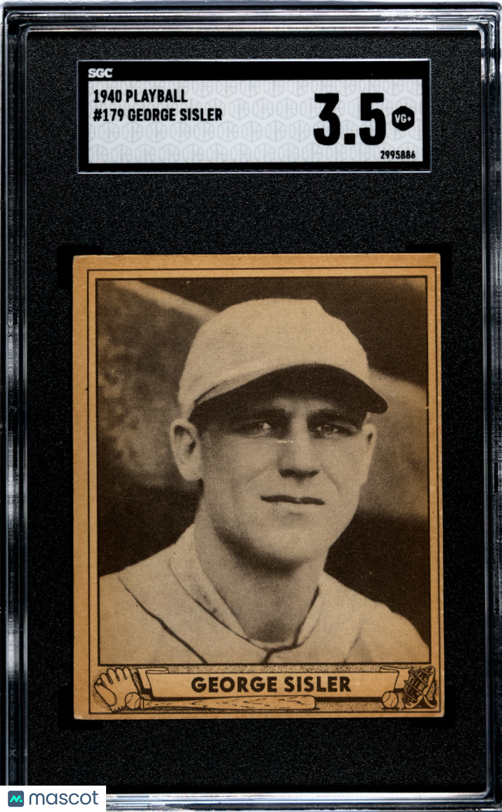 1940 Playball George Sisler #179 SGC 3.5