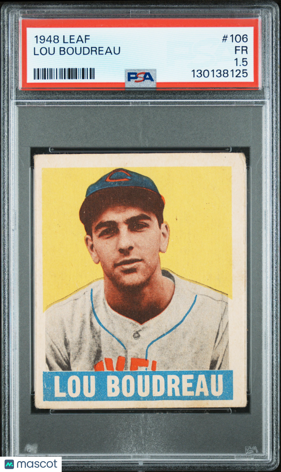 1948 Leaf Lou Boudreau #106 PSA 1.5