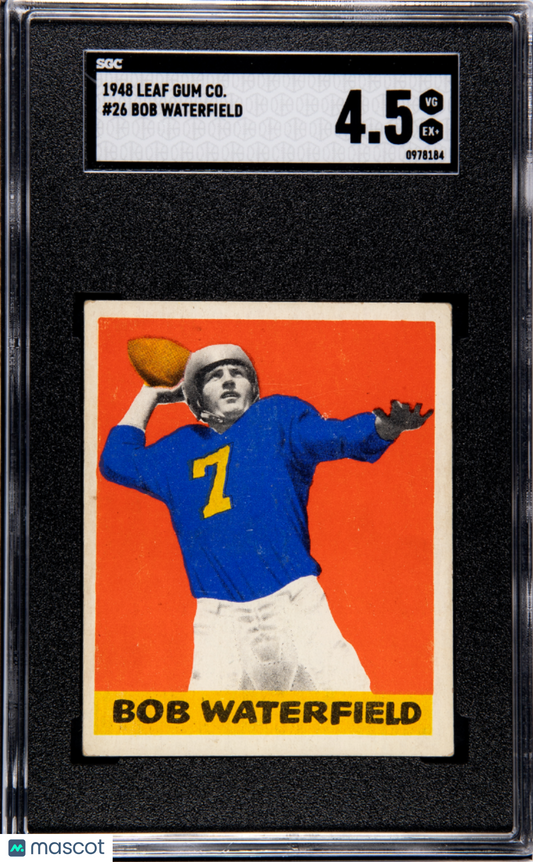 1948 Leaf Gum Co. Bob Waterfield #26 SGC 4.5