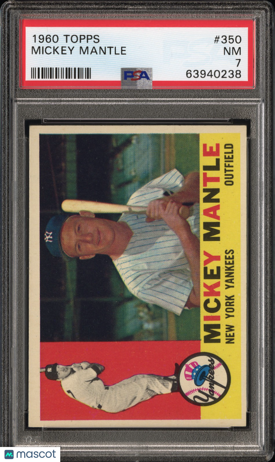 1960 Topps Mickey Mantle #350 PSA 7
