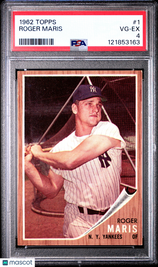 1962 Topps Roger Maris #1 PSA 4