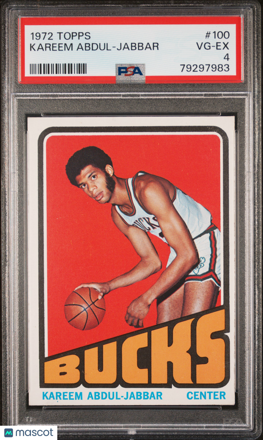 1972 Topps Kareem Abdul-Jabbar #100 PSA 4