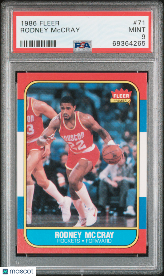 1986 Fleer Rodney Mccray #71 PSA 9