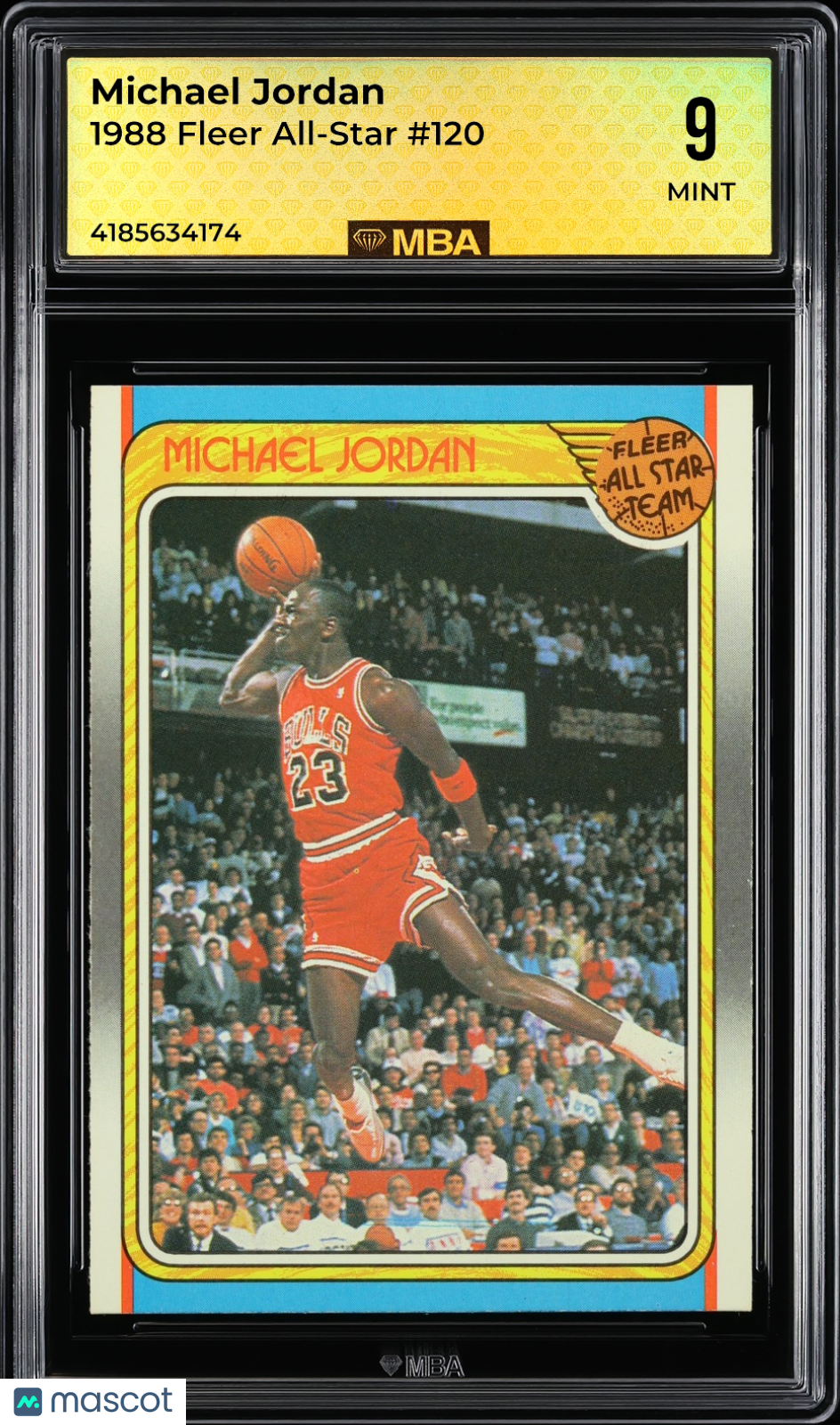 1988 Fleer Michael Jordan #120 All-Star MBA 9