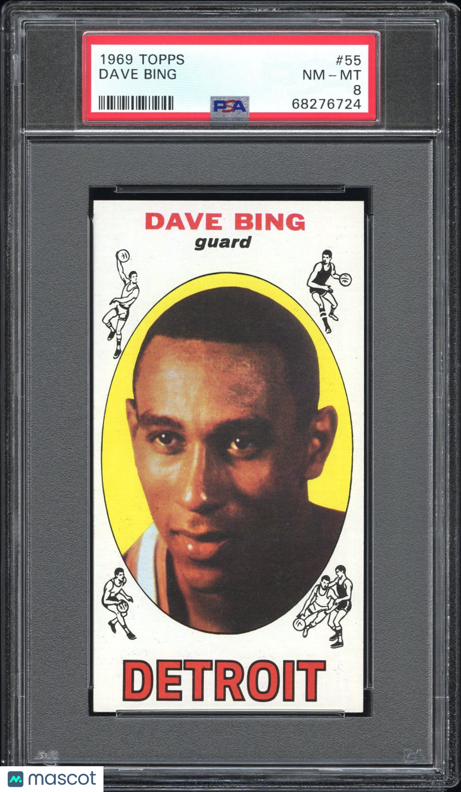 1969 Topps Dave Bing #55 PSA 8