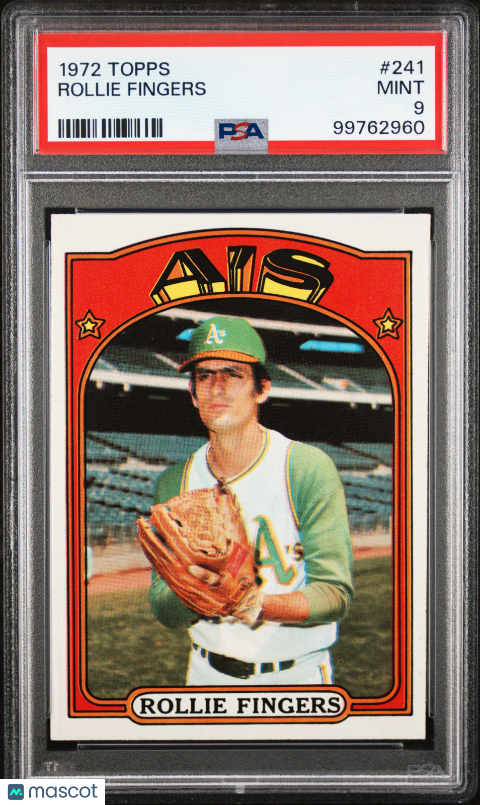 1972 Topps Rollie Fingers #241 PSA 9