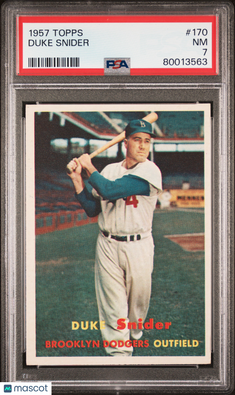1957 Topps Duke Snider #170 PSA 7