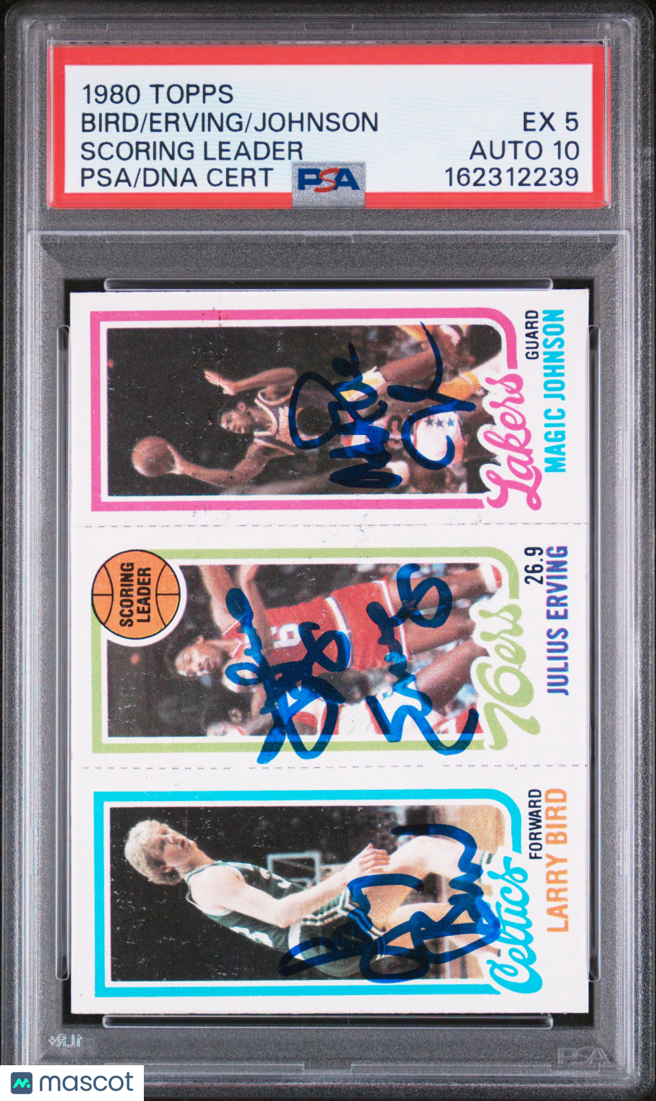 1980 Topps Scoring Leader Scoring Leader PSA 5 Auto 10