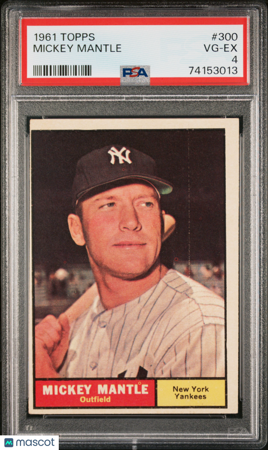 1961 Topps Mickey Mantle #300 PSA 4