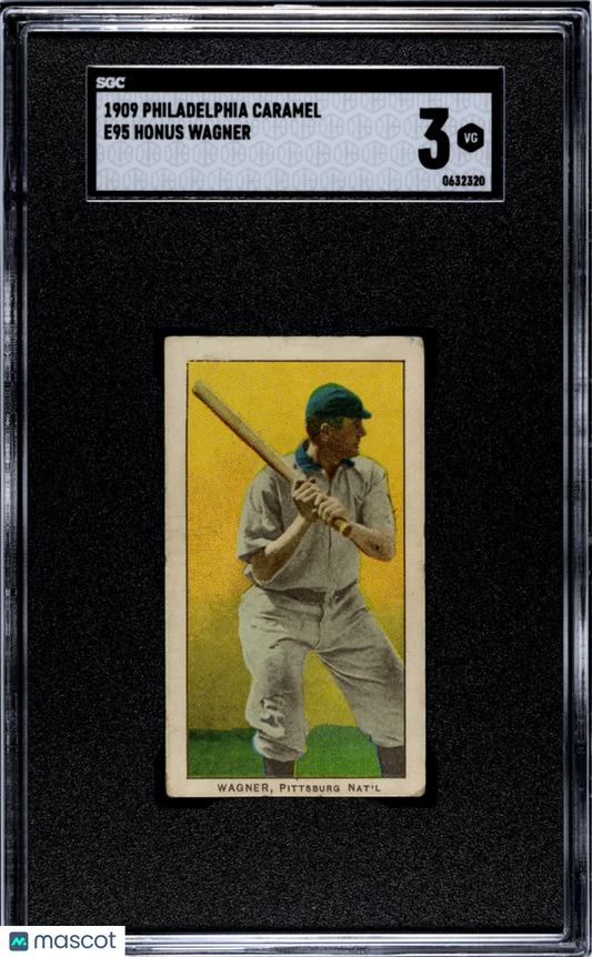 1909 Philadelphia Caramel (E95) Honus Wagner SGC 3