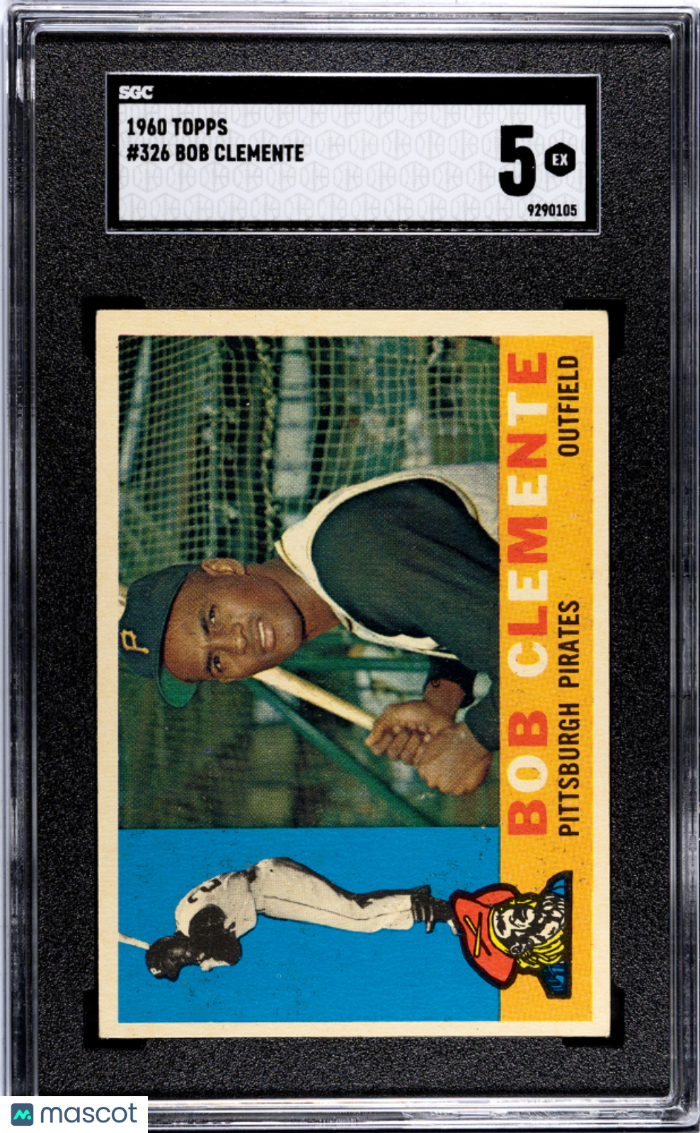1960 Topps Bob Clemente #326 SGC 5