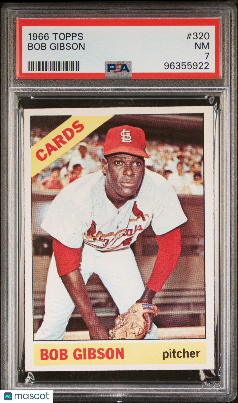 1966 Topps Bob Gibson #320 PSA 7