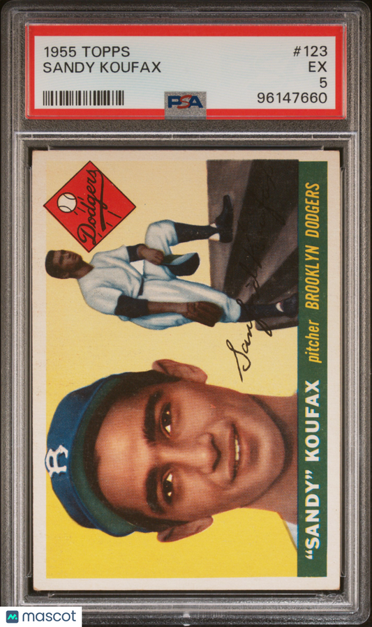 1955 Topps Sandy Koufax #123 PSA 5