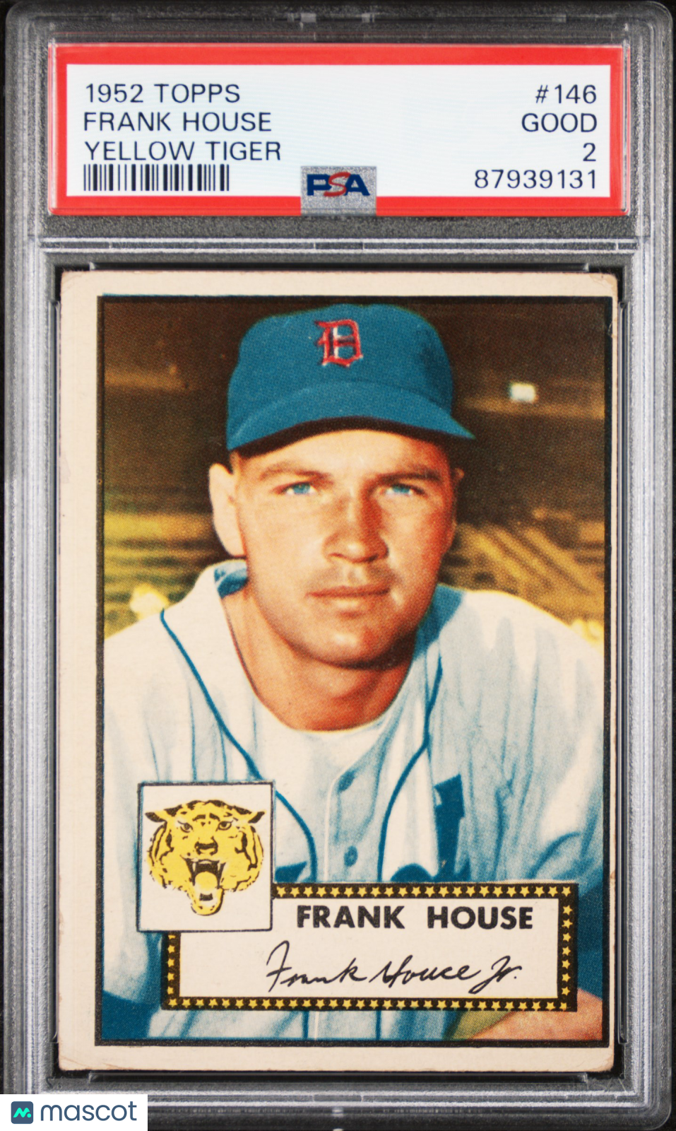 1952 Topps Frank House #146 Yellow Tiger PSA 2