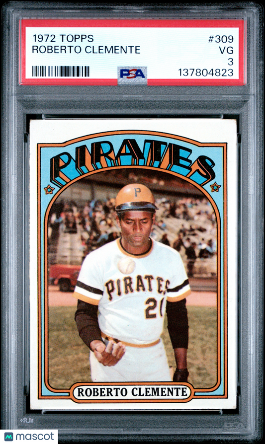 1972 Topps Roberto Clemente #309 PSA 3