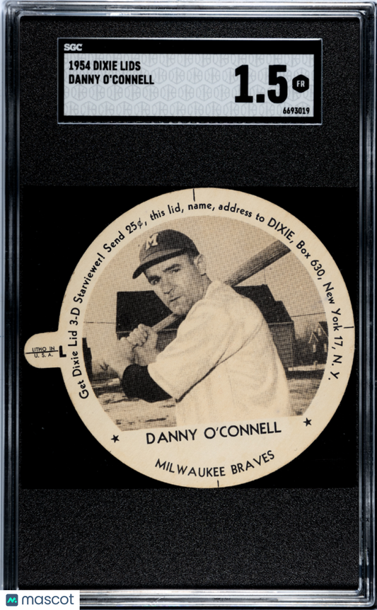 1954 Dixie Lids Danny O'connell SGC 1.5