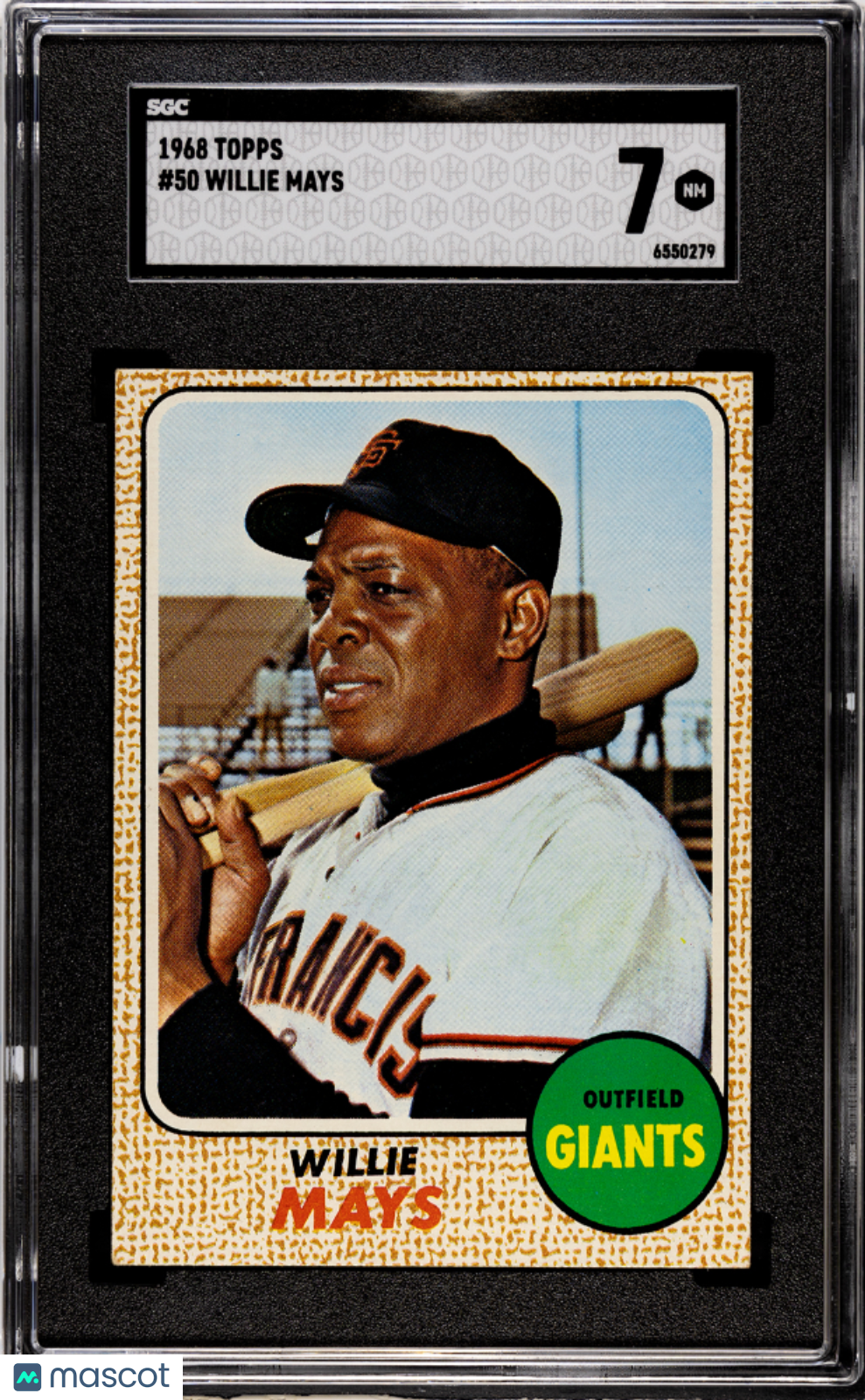 1968 Topps Willie Mays #50 SGC 7