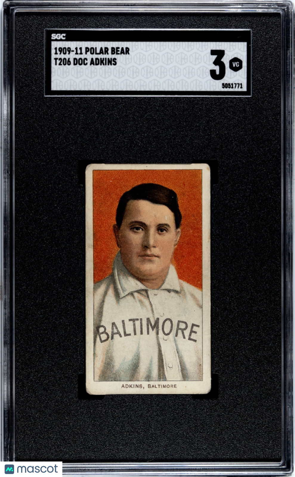 1909 Polar Bear (T206) Doc Adkins SGC 3
