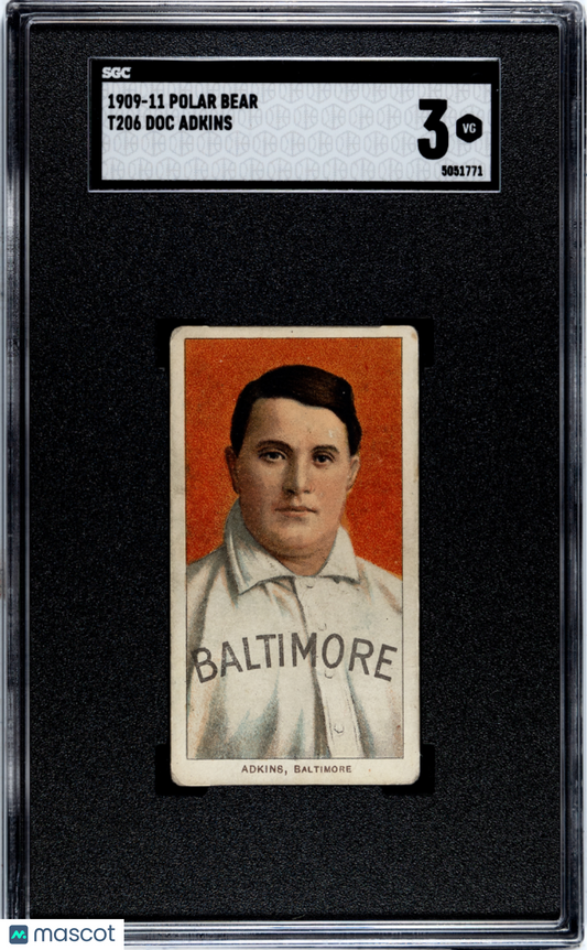 1909 Polar Bear (T206) Doc Adkins SGC 3