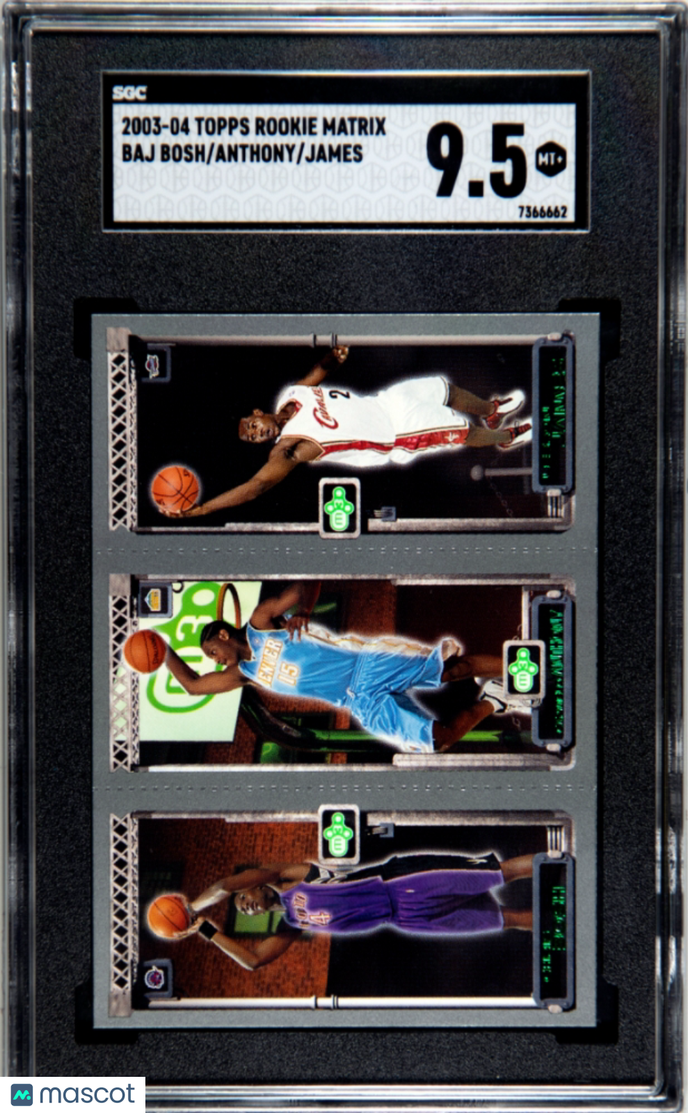 2003 Topps Rookie Matrix James Anthony Bosh #BAJ SGC 9.5