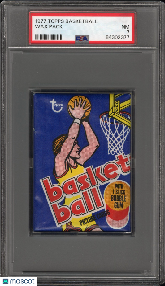 1977 Topps Basketball Pack PSA 7
