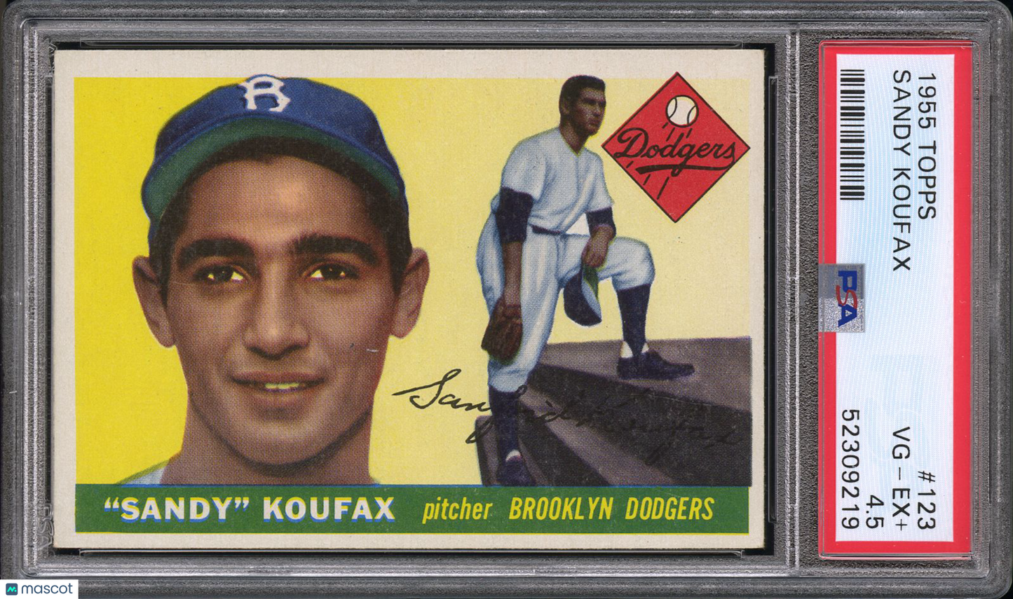 1955 Topps Sandy Koufax #123 PSA 4.5