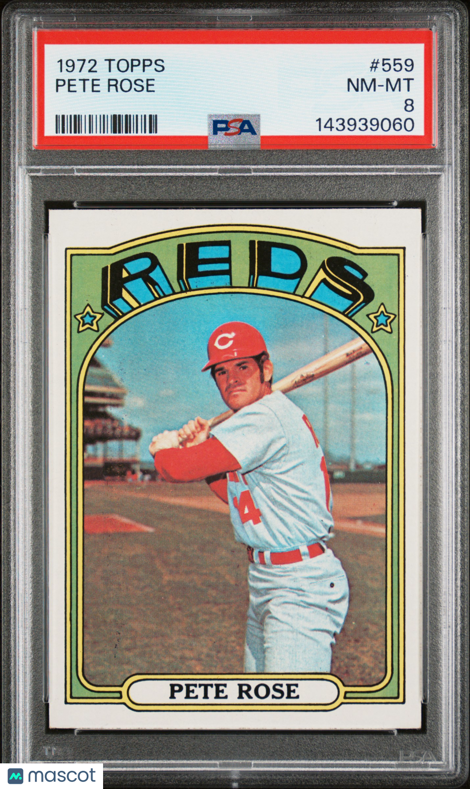 1972 Topps Pete Rose #559 PSA 8