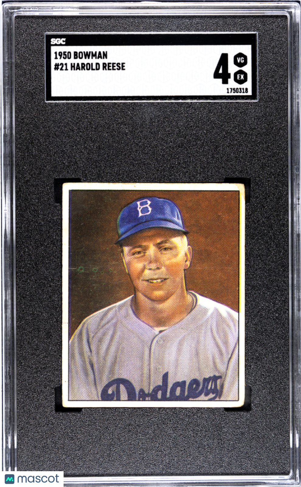 1950 Bowman Harold Reese #21 SGC 4