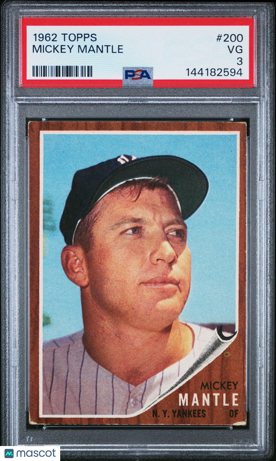 1962 Topps Mickey Mantle #200 PSA 3