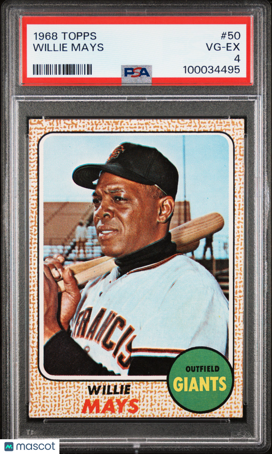 1968 Topps Willie Mays #50 PSA 4