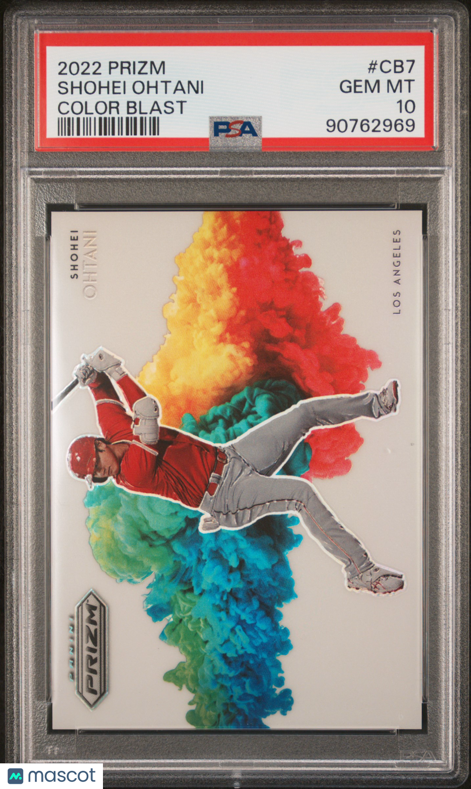 2022 Panini Prizm Color Blast Shohei Ohtani #CB7 PSA 10
