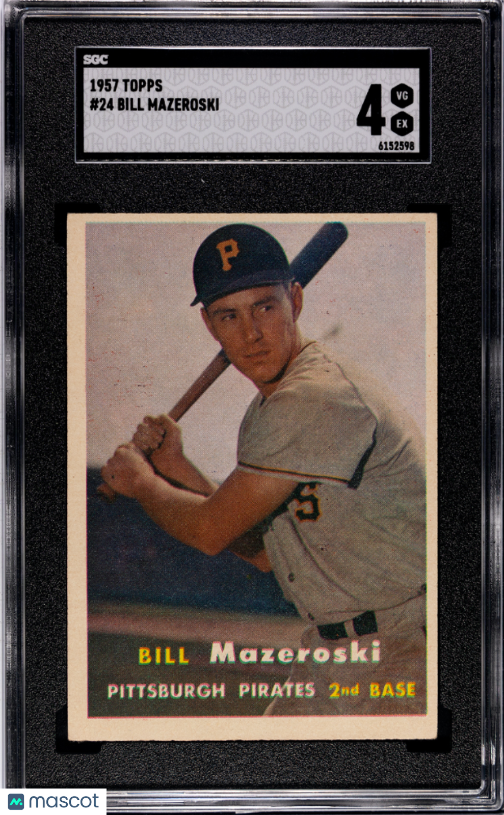 1957 Topps Bill Mazeroski #24 SGC 4