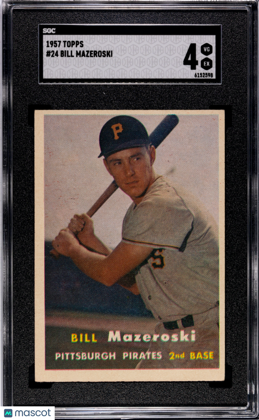 1957 Topps Bill Mazeroski #24 SGC 4