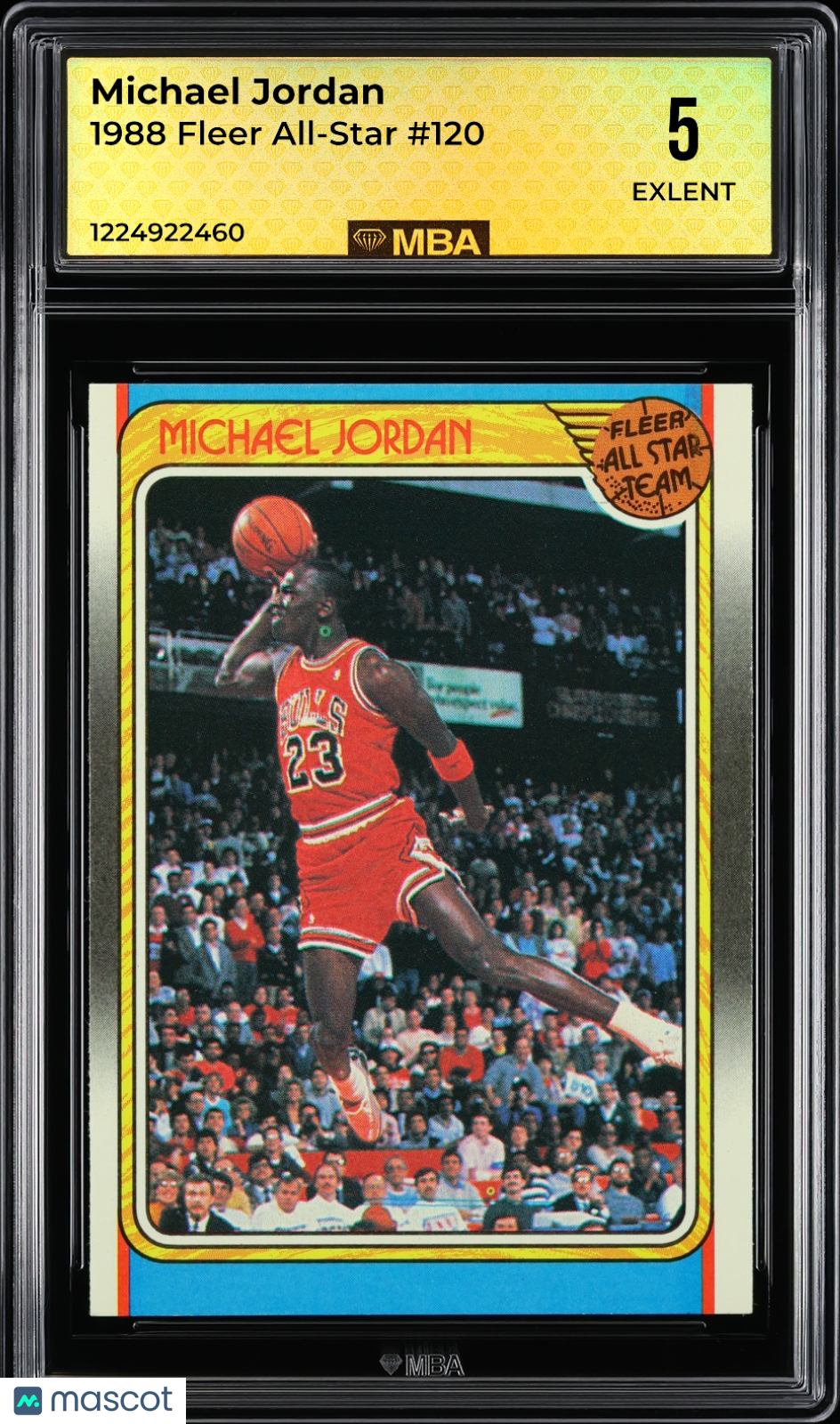 1988 Fleer Michael Jordan #120 All-Star MBA 5