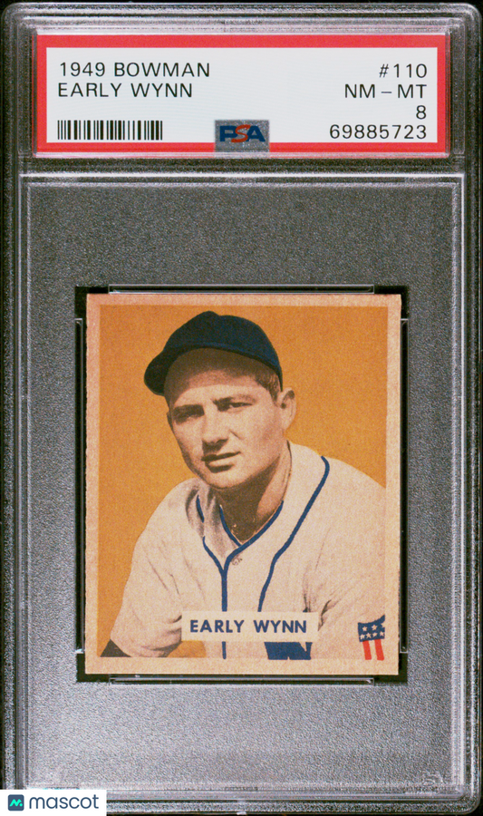 1949 Bowman Early Wynn #110 PSA 8