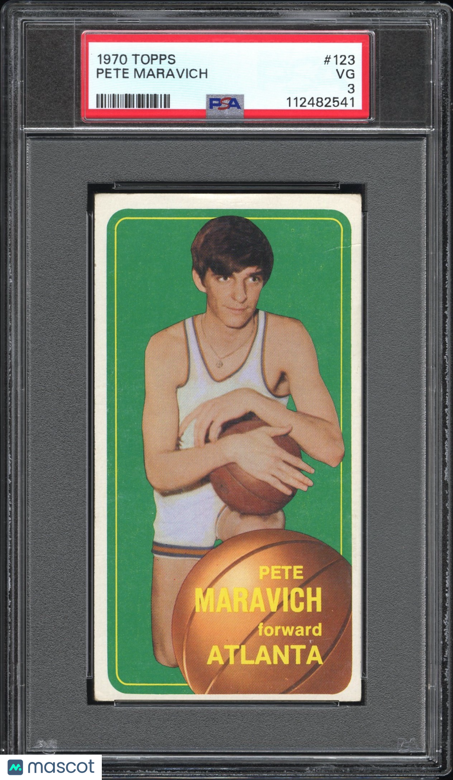 1970 Topps Pete Maravich #123 PSA 3